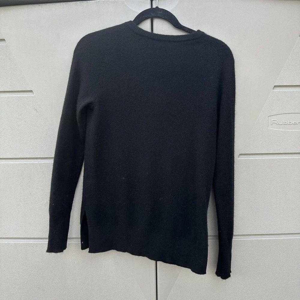Halogen 100% Cashmere Black Sweater sz Xsmall
